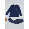 5-12 Yaş Süprem Pijama Takımı Lacivert - 52091.1048.