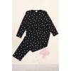 9-14 Yaş Alt Üst Aynı Çocuk Pijama Takımı Siyahbeyaz - 50725.1961.
