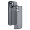 Ally iPhone 14 Plus 6.7inch Frosted Glass Şeffaf Kamera Korumalı Kılıf-(1903)