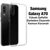 Ally SM Galaxy A70 Kılıf Kamera Korumalı Ultra İnce Şeffaf Silikon Kılıf-(1903)