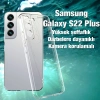 Ally SM Galaxy S22 Plus Kılıf Kamera Korumalı Ultra İnce Şeffaf Silikon Kılıf-(1903)