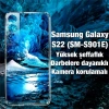 Ally SM Galaxy S22 (SM-S901E) Kılıf Kamera Korumalı Ultra İnce Şeffaf Silikon Kılıf-(1903)