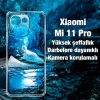 Ally Xiaomi Mi 11 Pro Kılıf Kamera Korumalı Ultra İnce Şeffaf Silikon Kılıf-(1903)