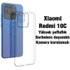 Ally Xiaomi Redmi 10C Kılıf Kamera Korumalı Ultra İnce Şeffaf Silikon Kılıf-(1903)