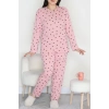 Alt Üst Aynı Büyük Beden Pijama Takımı Pudra - 50723.1961.