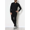 Ara Biyeli Polo Yaka Erkek Sweat Siyah - 25978.2125.
