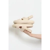 Arkası Çıtçıtlı Sandalet Taş - 32515.264.
