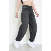 Arkası Tokalı Baggy Kot Pantolon Açıkfüme - 31712.2059.