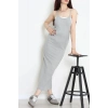 Askılı Kaşkorse Elbise Gri - 71020.1748.