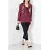 Astarlı Blazer Ceket Bordo - 8120.1437.