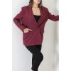 Astarlı Blazer Ceket Bordo - 8120.1437.