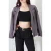 Astarlı Oversize Blazer Ceket Antrasit - 8136.1437.