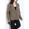 Astarlı Oversize Blazer Ceket Mocha - 8136.1437.