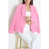 Astarlı Oversize Blazer Ceket Pembe - 8136.1437.