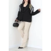 Astarlı Oversize Blazer Ceket Siyah - 8136.1437.
