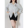 Ayıcık Detaylı Tunik Gömlek Beyaz - 8098.1437.