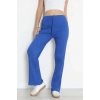 Bağcıklı Kaşkorse Pantolon Saks - 31460.1748.