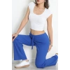 Bağcıklı Kaşkorse Pantolon Saks - 31460.1748.