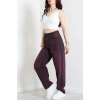 Baggy Kot Pantolon Patlıcanmor - 10045.1968.