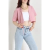 Bağlamalı Ceket Bluz Pembe - 30922.1949.