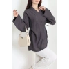 Bağlamalı Kimono Antrasit - 8091.1437.
