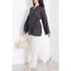 Bağlamalı Kimono Antrasit - 8091.1437.