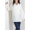 Bağlamalı Kimono Beyaz - 8091.1437.