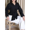 Bağlamalı Tunik Gömlek Siyah - 71159.1934.