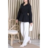 Bağlamalı Tunik Gömlek Siyah - 71159.1934.