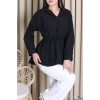 Bağlamalı Tunik Gömlek Siyah - 71159.1934.