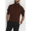 Balıkçı Yaka Erkek Triko Kahve - 70774.1766.