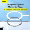 Baseus Crystal iPhone 12 Pro Max Kılıf Magsafe Uyumlu Manyetik Kılıf-(1903)