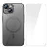 Baseus Glitter iPhone 14 Plus 6.7 Magsafe Silikon Kılıf + Tempered Ekran Koruyucu Set-(1903)