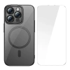 Baseus Glitter iPhone 14 Pro 6.1 Magsafe Silikon Kılıf + Tempered Ekran Koruyucu Set-(1903)