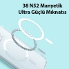 Baseus iPhone 15 Pro Crystal Serisi Manyetik Magsafe Silikon Kılıf + Tempered Ekran Koruyucu Set-(1903)