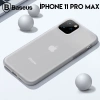 Baseus Jelly Liquid Silica Gel iPhone 11 Pro Max 6.5 Kılıf Şeffaf Sıvı Silikon Kılıf-(1903)