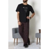 Baskılı Süprem Erkek Pijama Takımı Siyah - 70862.1961.