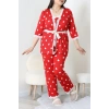Battal 3Lü Pijama Set Kırmızıkalp - 163.1287.