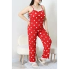 Battal 3Lü Pijama Set Kırmızıkalp - 163.1287.