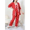 Battal 3Lü Pijama Set Kırmızıkalp - 163.1287.