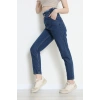 Bel Büzgü Ve Püskül Mom Jean Mavi - 405206.2141.