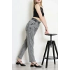 Bel Lastik Paça Püsküllü Mom Jean Karyıkama - 405221.2141.