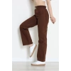 Bel Lastikli Palazzo Kot Pantolon Kahve - 405354.2141.