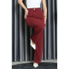 Bel Lastikli Pantolon Bordo - 70989.1347.