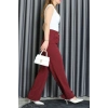 Bel Lastikli Pantolon Bordo - 70989.1347.