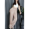 Bel Lastikli Payet Pantolon Bej - 31104.444.