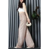 Bel Lastikli Payet Pantolon Bej - 31104.444.