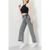 Bel Paça Püsküllü Palazzo Kot Pantolon Füme - 405108.2141.