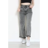 Bel Paça Püsküllü Palazzo Kot Pantolon Füme - 405108.2141.