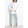 Beli İpli Poplin Gömlek Beyaz - 44062.255.